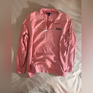 Vineyard Vines Quarter Zip - Salmon - XL